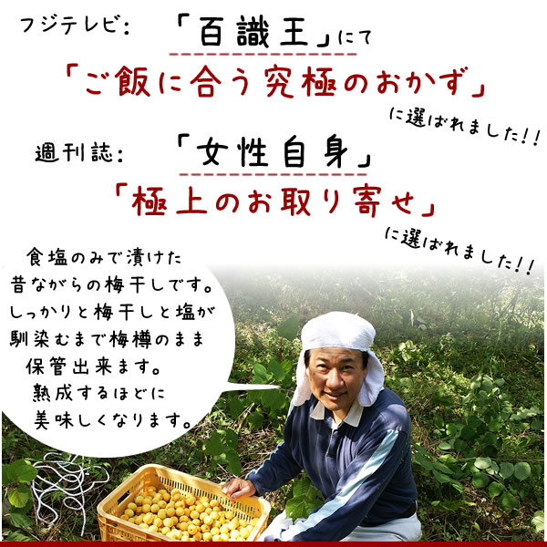 ▲大人買い梅干,梅干し一年分,樽梅,無添加梅干し,南高梅干通販専門店- 深見梅店 -